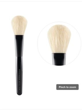 Westman Atelier Powder Brush — Black Handle, Cream Bristles